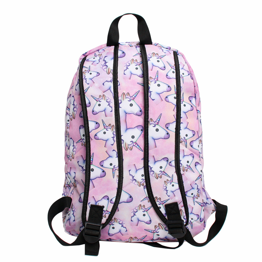 Printed Unicorn Backpack 3Pcs Set