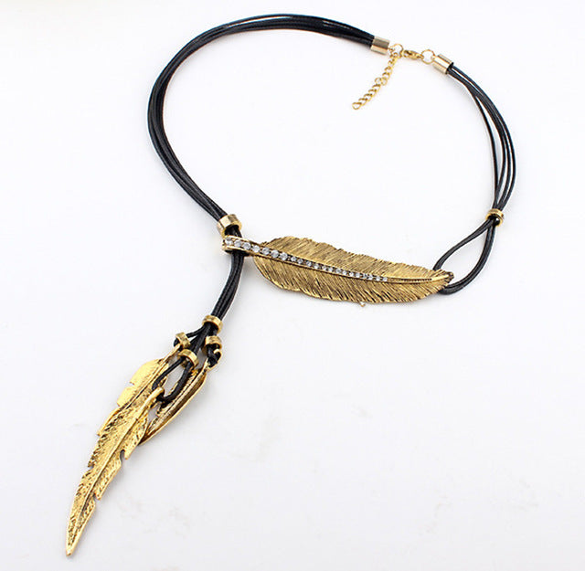 VINTAGE FEATHER NECKLACE