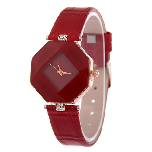 Octagon Crystal Classy Wrist Watch