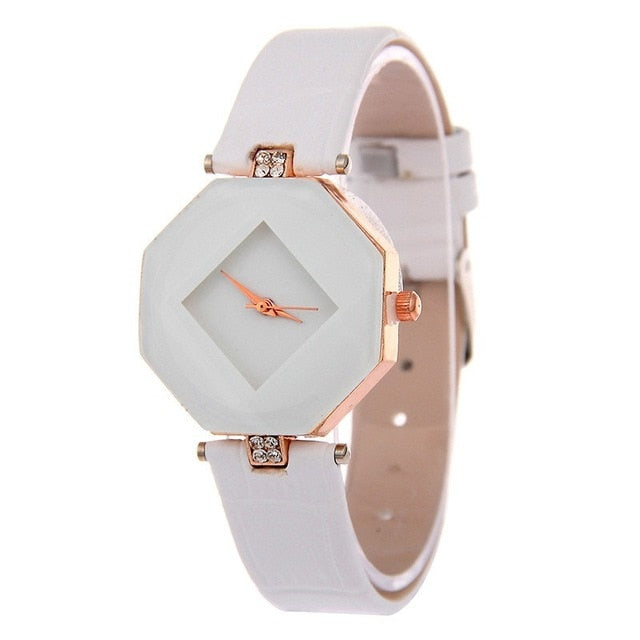 Octagon Crystal Classy Wrist Watch