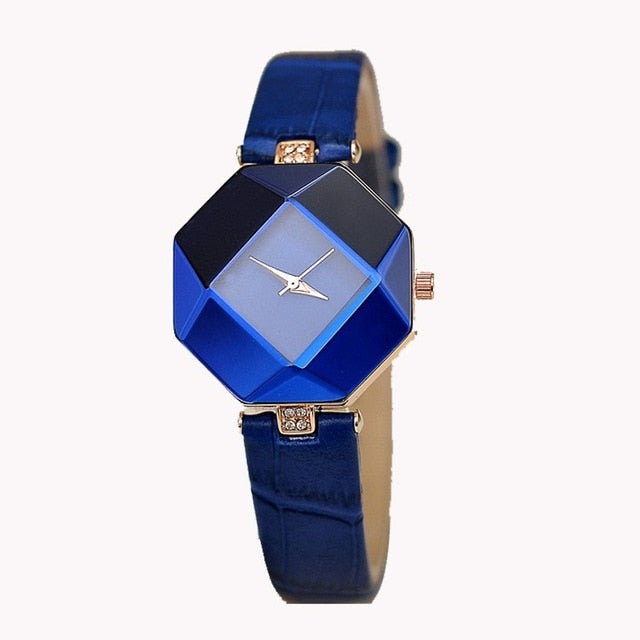 Octagon Crystal Classy Wrist Watch
