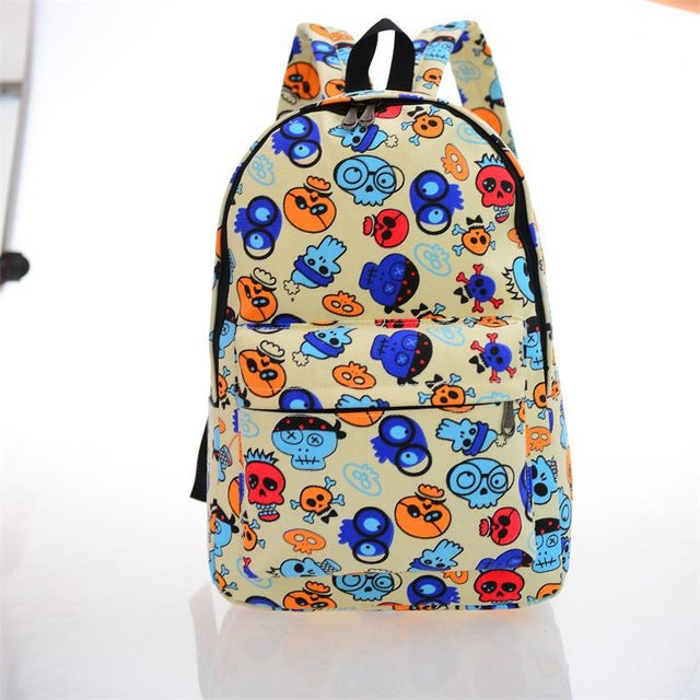Retro Print Backpack 13 Styles