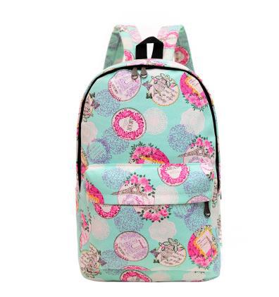 Retro Print Backpack 13 Styles