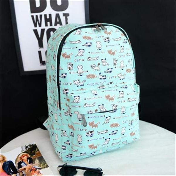 Retro Print Backpack 13 Styles