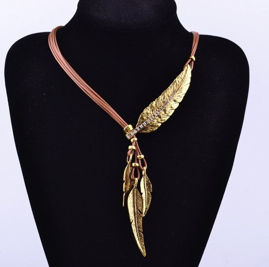VINTAGE FEATHER NECKLACE