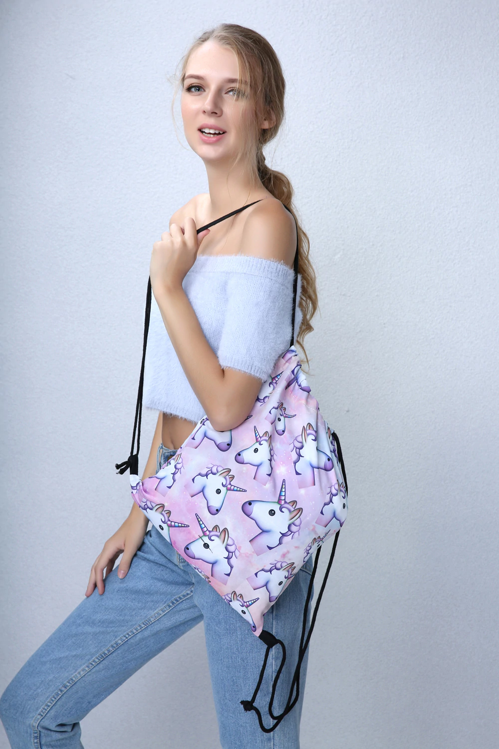 Printed Unicorn Backpack 3Pcs Set