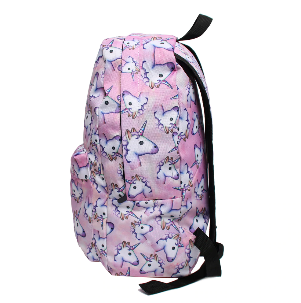 Printed Unicorn Backpack 3Pcs Set