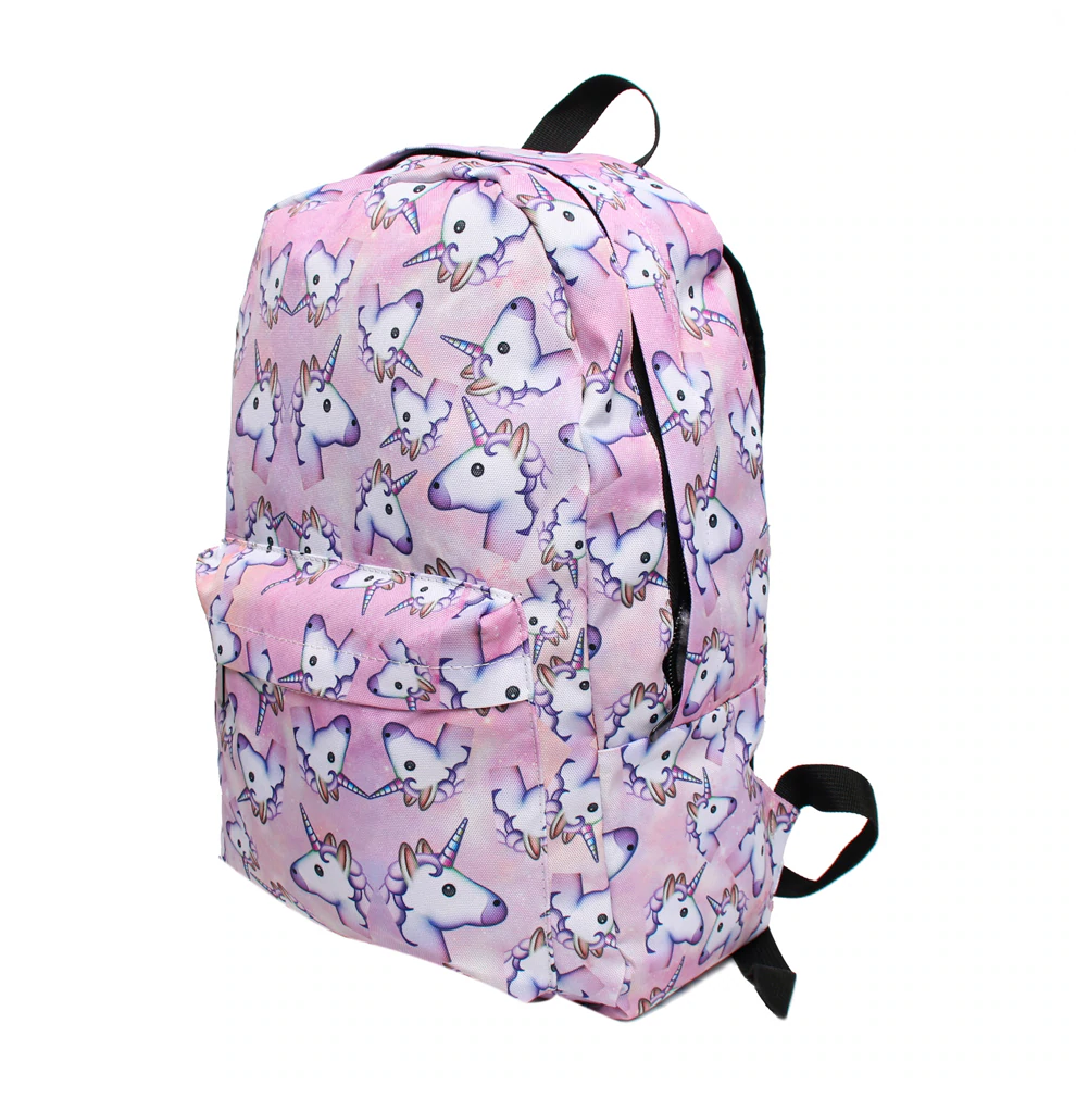 Printed Unicorn Backpack 3Pcs Set